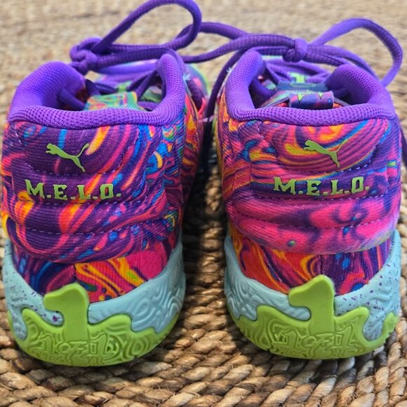 PUMA Kids MB.04 “Be You” LaMelo Ball Basketball Shoes–Size 2C Worn Only 4 times - Picture 4 of 6